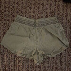 Aerie Tan High Waist Shorts Lightweight Casual